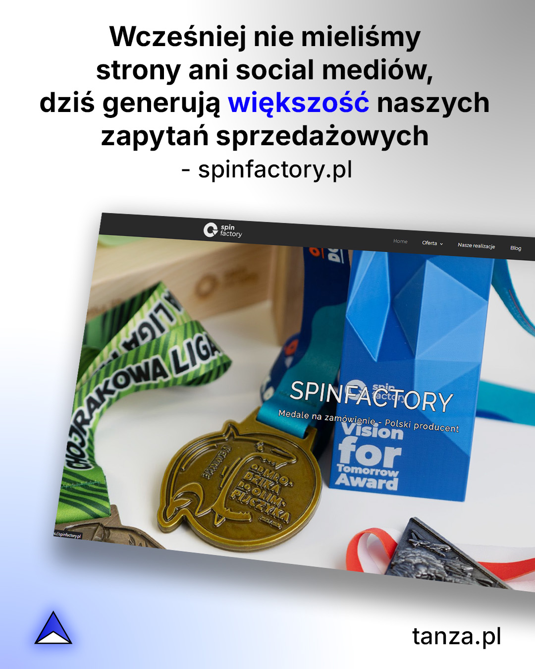 „Wcześniej nie mieliśmy strony ani social mediów, dziś generują większość naszych zapytań sprzedażowych.” To nie